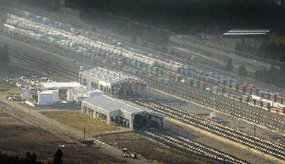 
Officials say leaks at BNSF Railway's refueling depot near Hauser have been fixed. Now they're in the process of assigning blame and deciding who must pay the repair bills. 
 (file photo / The Spokesman-Review)