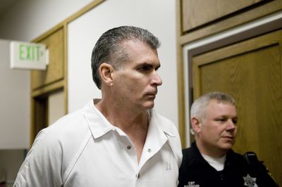 Kenneth John Freeman walks Wednesday into Spokane Superior Court.  Freeman accepted a 50-year prison term as part of his plea deal.   (Colin Mulvany / The Spokesman-Review)