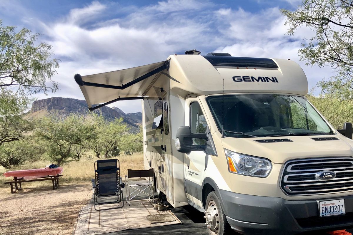 The campsites at Kartchner Caverns State Park are huge, with electric and water hookups. (Leslie Kelly)