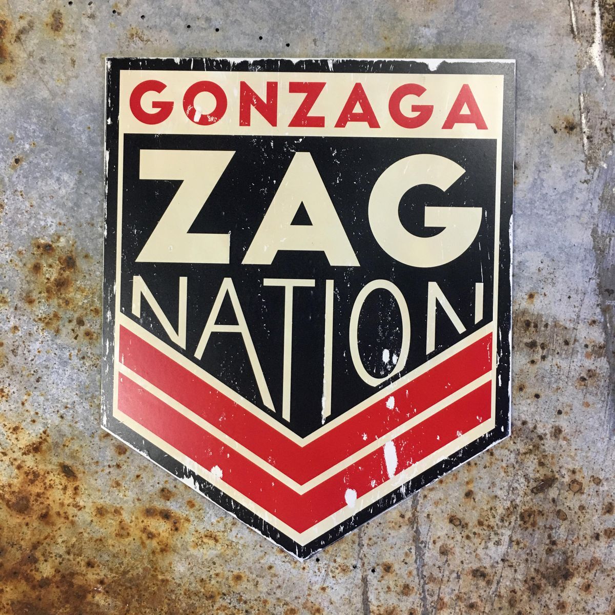 Alycia Staggs of Staggs and Staggs Sign Co. recommends her Gonzaga University metal sign for $38. (Courtesy / Staggs and Staggs Sign Co.)