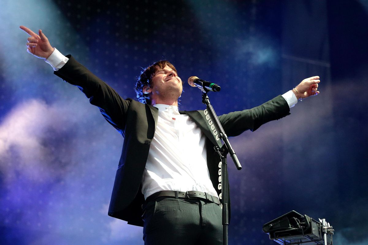 Mark Foster and the rest of Foster the People will be at the Knitting Factory in Spokane in September. (Owen Sweeney / Invision/AP)
