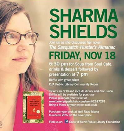 Sharma Shields, winner of the 2016 Washington Book Award for Fiction, will discuss her book, 