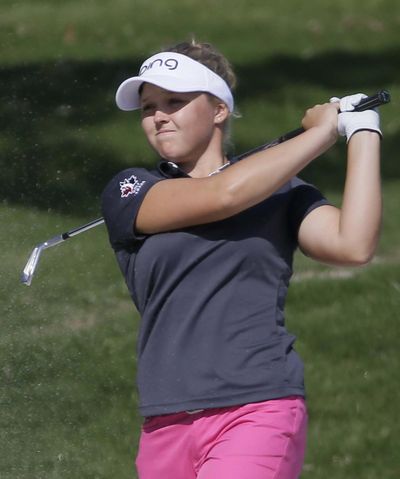 FILE - Brooke Henderson shot 80 to come in seventh at the Diamond Resorts Invitational. (LM Otero / Associated Press)