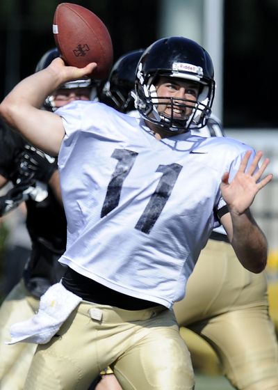 Coeur d' Alene's Chad Chalich has turned some heads at Idaho football practice this summer and appears to be the starting quarterback for the Vandals. (Tyler Tjomsland)