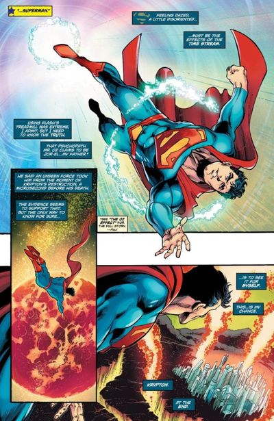 Writer/artist Dan Jurgens is once again drawing Superman in the pages of DC's 