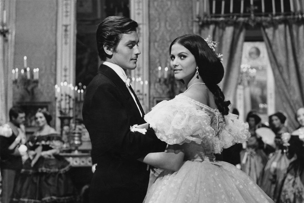 French actor Alain Delon with Claudia Cardinale in “The Leopard,” directed by Luchino Visconti, in Rome, on Sept. 17, 1962.  (Keystone)