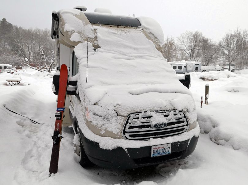 Cold and snow are difficult to manage in the RV. (John Nelson)