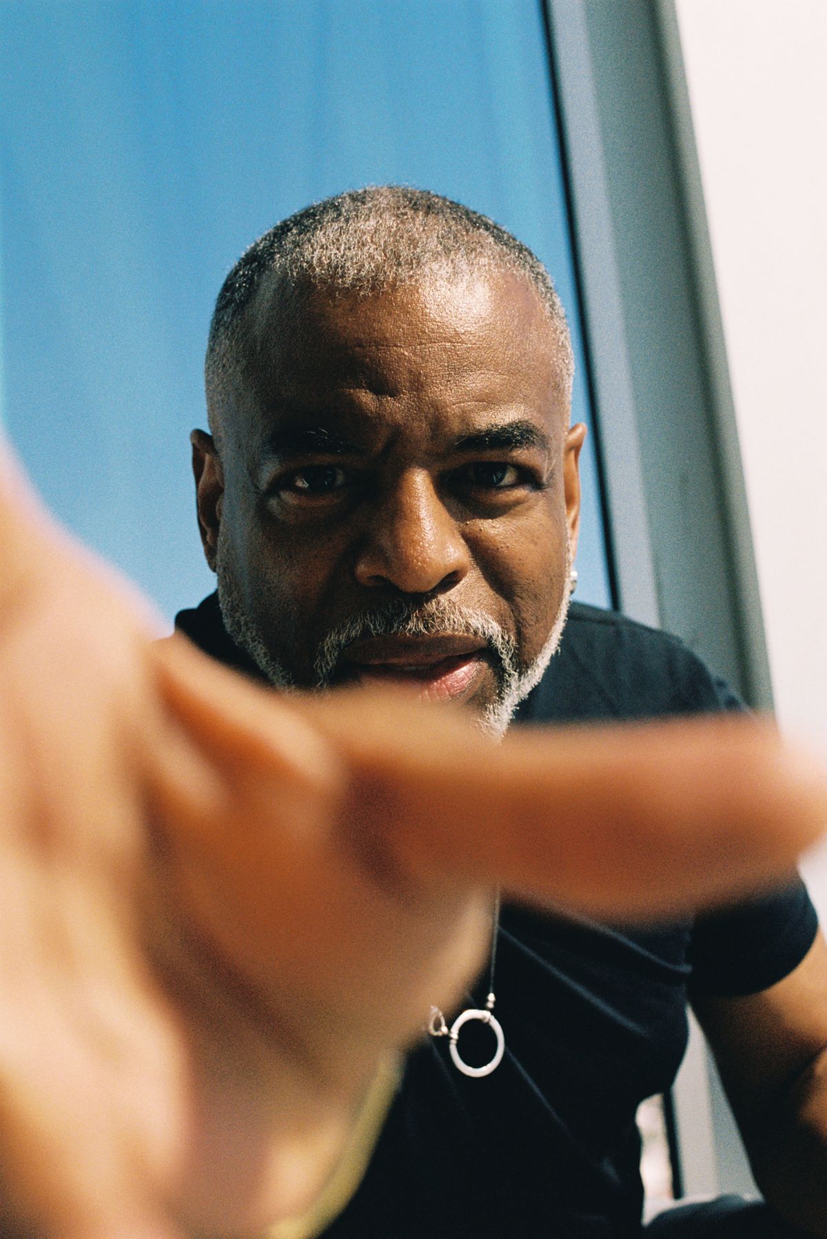 LeVar Burton in Los Angeles, Oct. 26, 2023. In “Sound Detectives,” a new podcast for audiences of elementary-school age, LeVar Burton plays a fictionalized version of himself, an inventor with the same name. (Ariel Fisher for The New York Times)  (ARIEL FISHER)