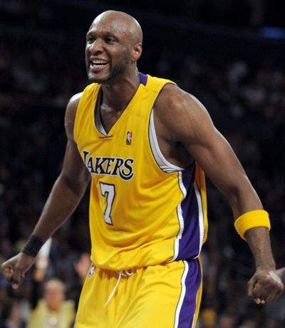 Lamar Odom tallied his fifth playoff double-double of the season. (Associated Press / The Spokesman-Review)