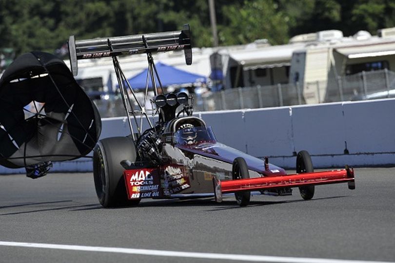 Doug Kalitta storms to the top of NHRA Full Throttle Drag Racing Series Top Fuel qualifying in Seattle. (Photo courtesy of NHRA)