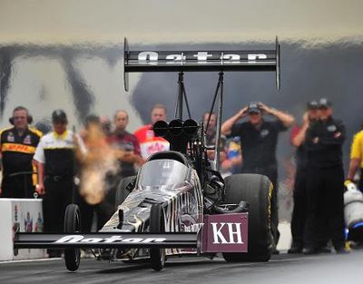 Shawn Langdon races to victory at zMAX Dragway in Charlotte, North Carolina. (Photo courtesy of NHRA)