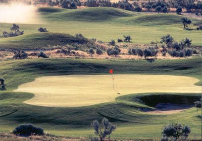 Most of the Tri-Cities' 10 courses are open year-round and present a vast variety of challenging and entertaining golf experiences.
(Photo courtesy of Horn Rapids / The Spokesman-Review)