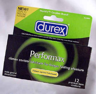 
Durex condoms came in tops in Consumer Reports' tests of strength.
 (Knight Ridder / The Spokesman-Review)