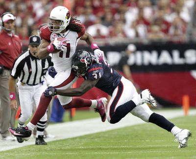 Wide receiver Larry Fitzgerald is a prime concern of any team that faces the Cardinals. (Associated Press)