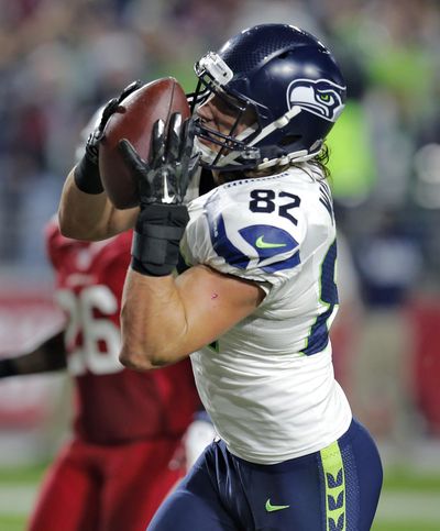 Luke Willson (82) is ready to step in for the Seattle Seahawks after Jimmy Graham’s season-ending injury.