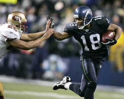 
Associated Press Receiver D.J. Hackett is ready to return to Seattle's lineup.
 (Associated Press / The Spokesman-Review)
