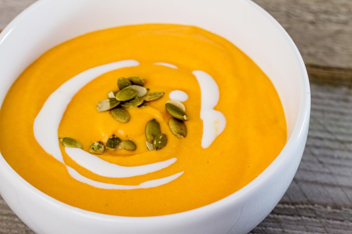 Roasted butternut squash soup is a staple of the all-vegetarian side dishes at the forthcoming Cosmic Cowboy Grill in Coeur d’Alene. (Courtesy of Cosmic Cowboy Grill)