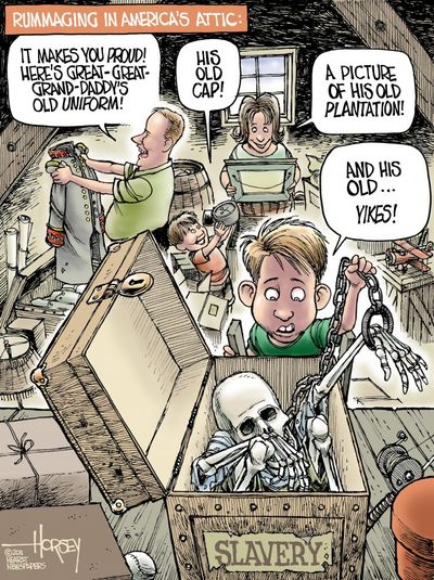 David Horsey,davidhorsey.com,seattlepi.com
The history of slavery