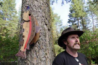 
Steve Baran, of Chattaroy, has been crafting one-of-a-kind birdhouses out of found objects and salvaged materials. 
 (Jesse Tinsley / The Spokesman-Review)