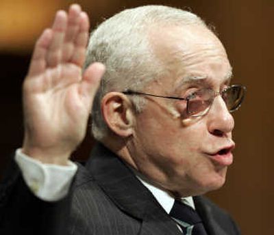 Attorney General Michael Mukasey is sworn in on Capitol Hill on Wednesday. Associated Press
 (Associated Press / The Spokesman-Review)