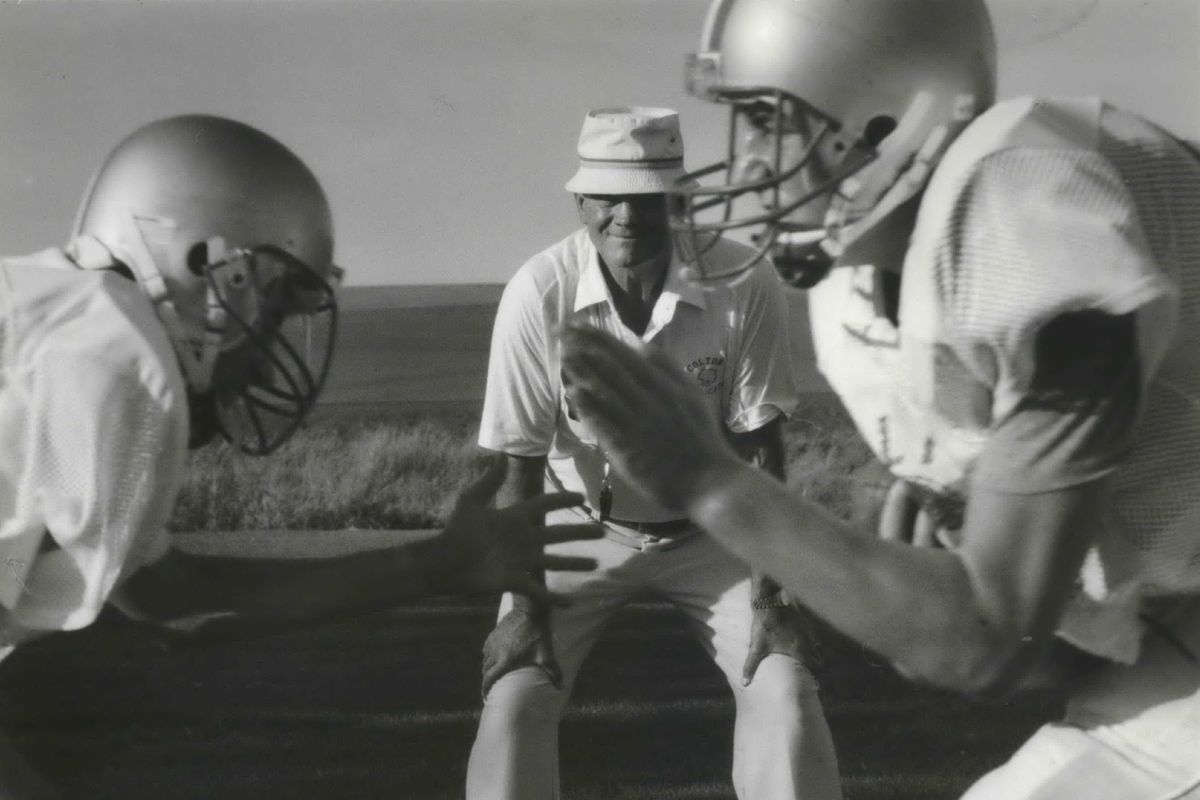 One of Ray Hobbs’ positions was as football coach at Colton High. (Dan Pelle / The Spokesman-Review)