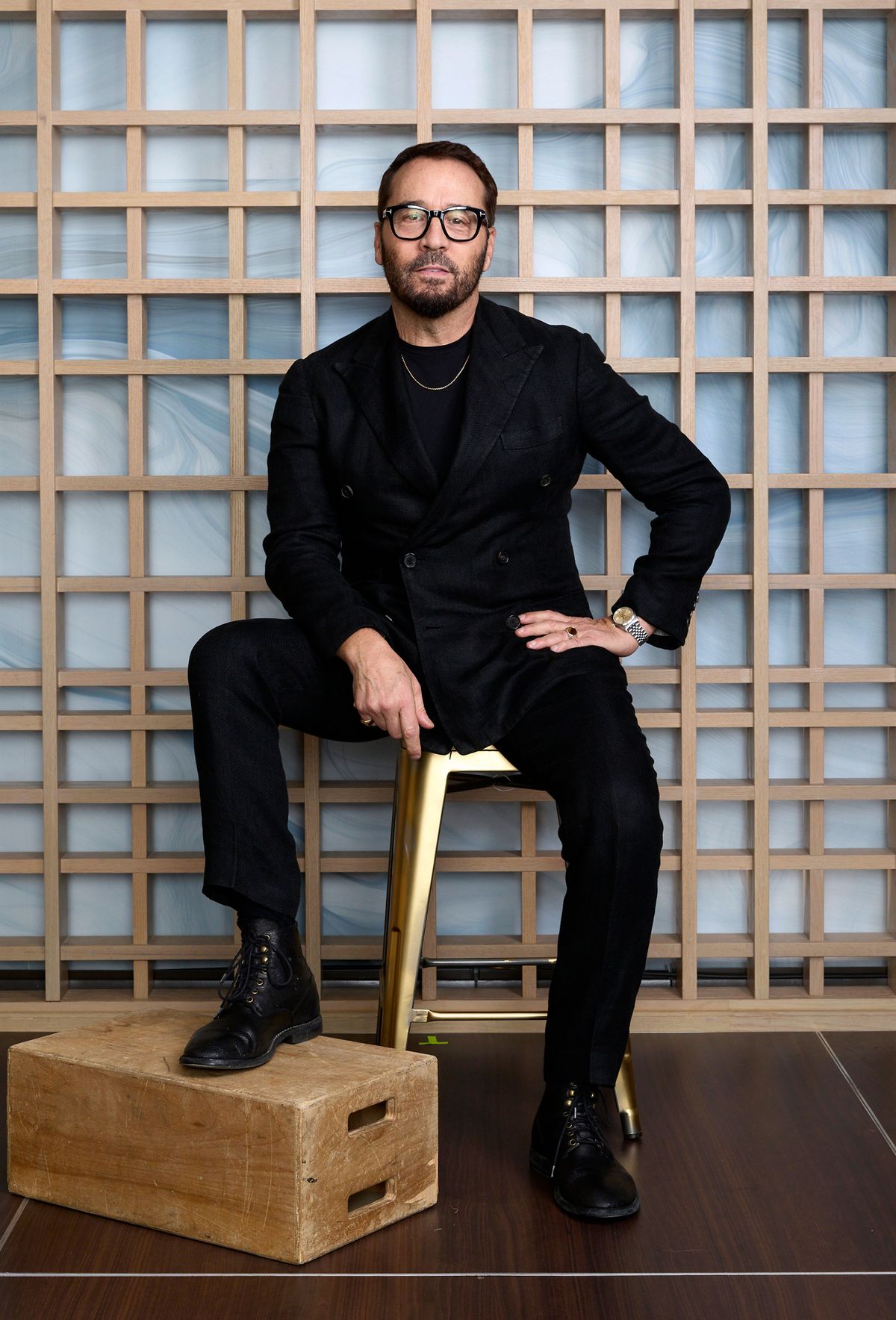 Jeremy Piven poses Dec. 9 in the IMDb Exclusive Portrait Studio at the Critics Choice Association 7th Annual Celebration of Black Cinema &amp; Television at Fairmont Century Plaza in Los Angeles.  (Michael Rowe/Getty Images)