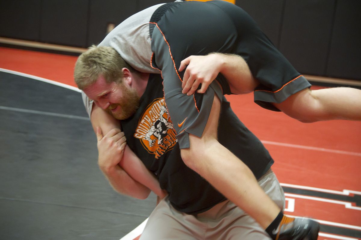 Lewis and Clark wrestling coach Matt Orndorff is a rare supporter of new high school wrestling weight classes. (Colin Mulvany)