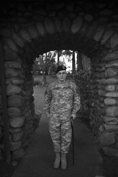 
Shot by a Baghdad sniper, Sgt. Joe Baumann is struggling against the Army in a battle for full military disability benefits. He has been sent back to the Madigan Army Medical Center hospital for more evaluations.
 (Kevin P. Casey Los Angeles Times / The Spokesman-Review)