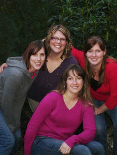 
Team Gigi: Monica and her friends who formed Team GiGi and came up with all the creative fundraising ideas include, from left, back row: Renae Wood, Monica Ziegler, Stephanie Corley and Jennifer Lawson (front).
 (File / The Spokesman-Review)