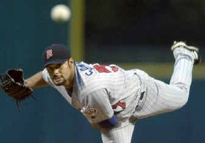 
Minnesota locked up its 25-year-old ace Johan Santana, ensuring the lefty will be with the Twins for four years.
 (Associated Press / The Spokesman-Review)