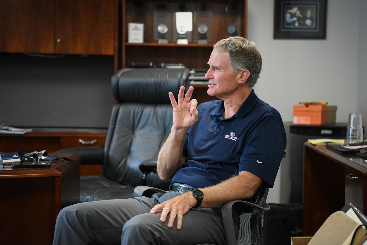 Retiring Gonzaga University athletic director Mike Roth articulates the three pillars of Gonzaga