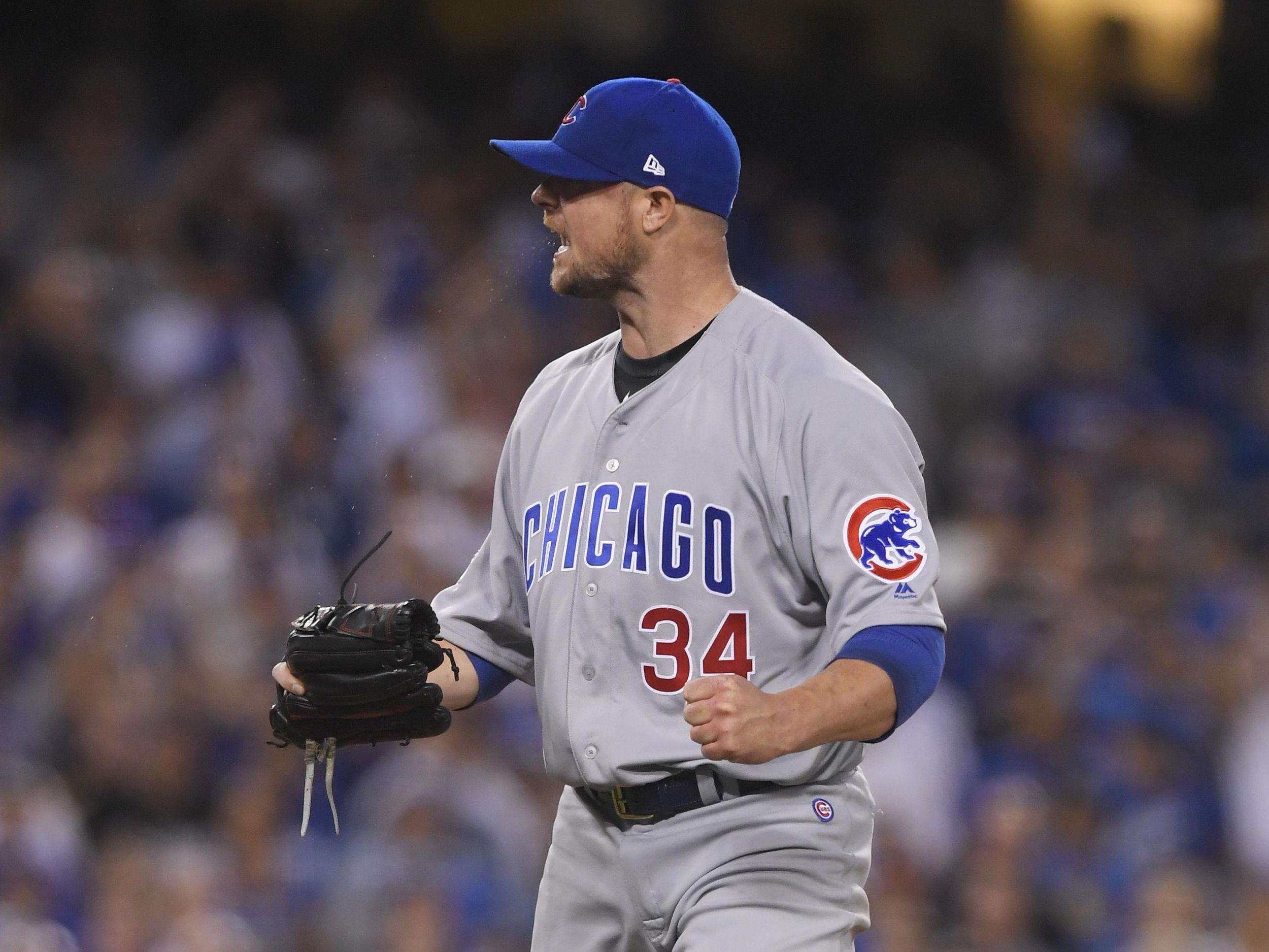 Video evidence confirms that Cubs pitcher Jon Lester hit a real