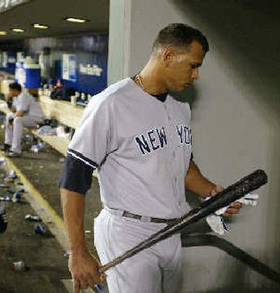 
Alex Rodriguez suffered through a dismal road trip.
 (Associated Press / The Spokesman-Review)