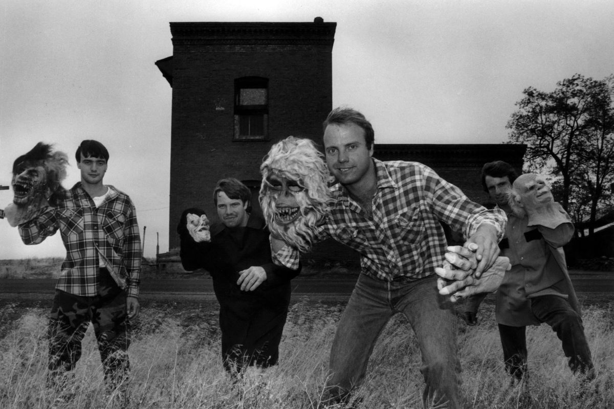 Brothers Jerry, Sam, Don and Gary Hagel all pose for a photo in 1988.  (Dan Pelle/The Spokesman-Review)