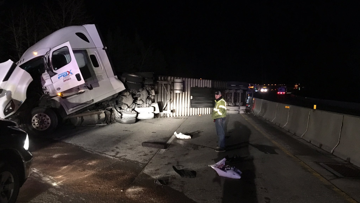 All Lanes Of I-90 Near Lookout Pass Reopened After Semi Truck Crash ...