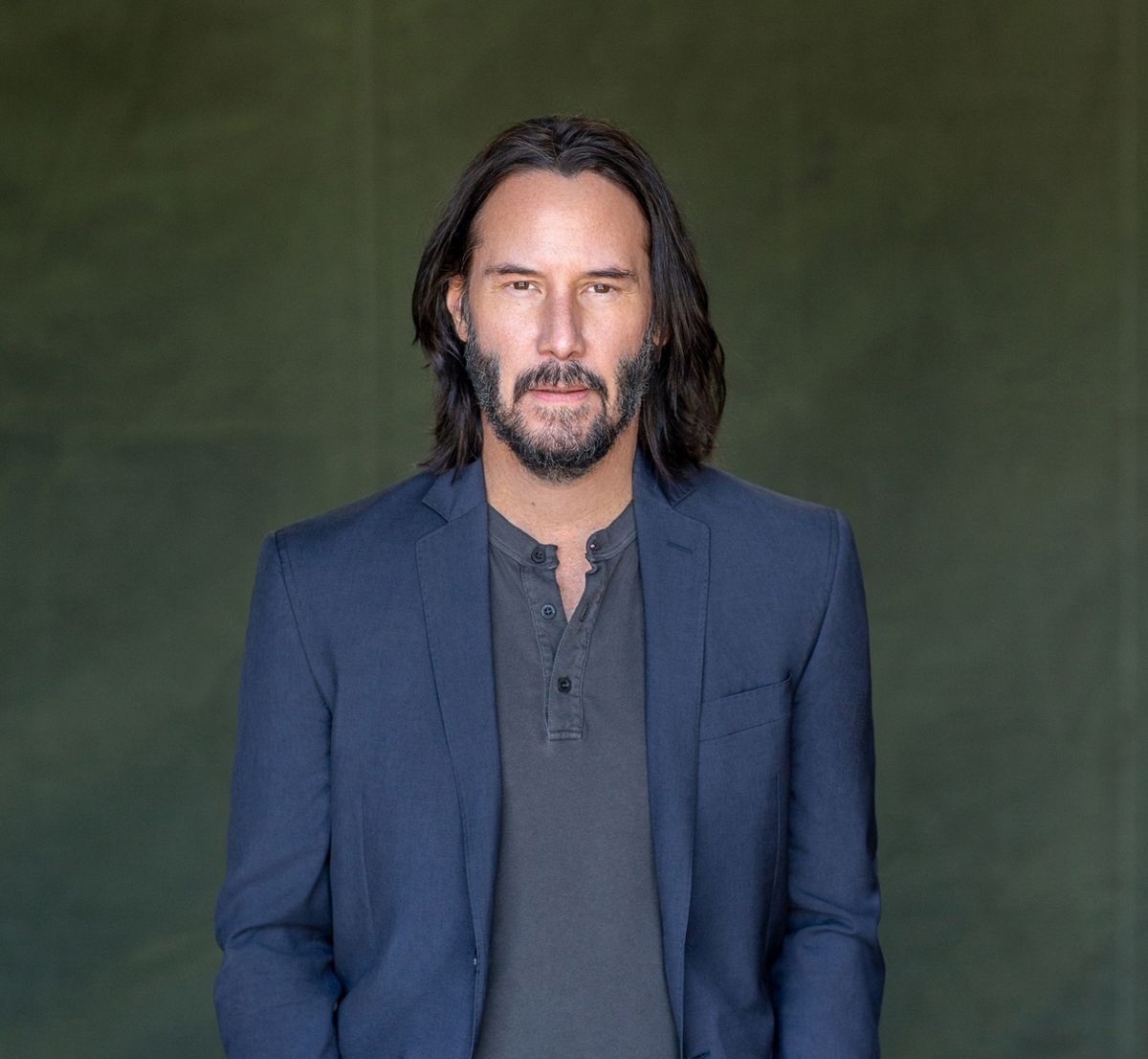 “I’ll get in touch with a feeling or thought – or a feeling-thought,” says Keanu Reeves of his pitch process.  (Jack Guy)