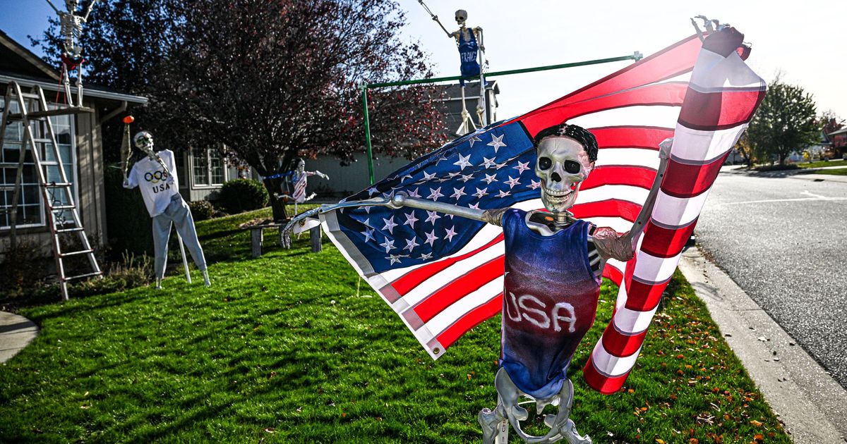 Spooked in Spokane Here are 5 Spokane skeleton displays for Halloween