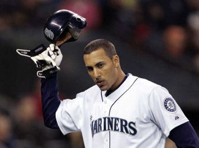 
Seattle Mariners rookie shortstop Mike Morse has had no problems hitting major league pitchers … so far.
 (Associated Press / The Spokesman-Review)