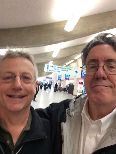 Mike is a volunteer out at the airport.