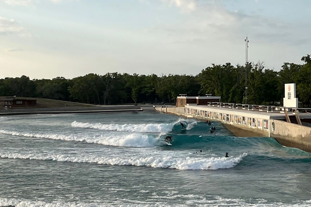 Waco Surf has become a surf destination hot spot, even for California surfers who trade ocean waves for the fresh-water pool.  (Laylan Connelly/Orange County Register)