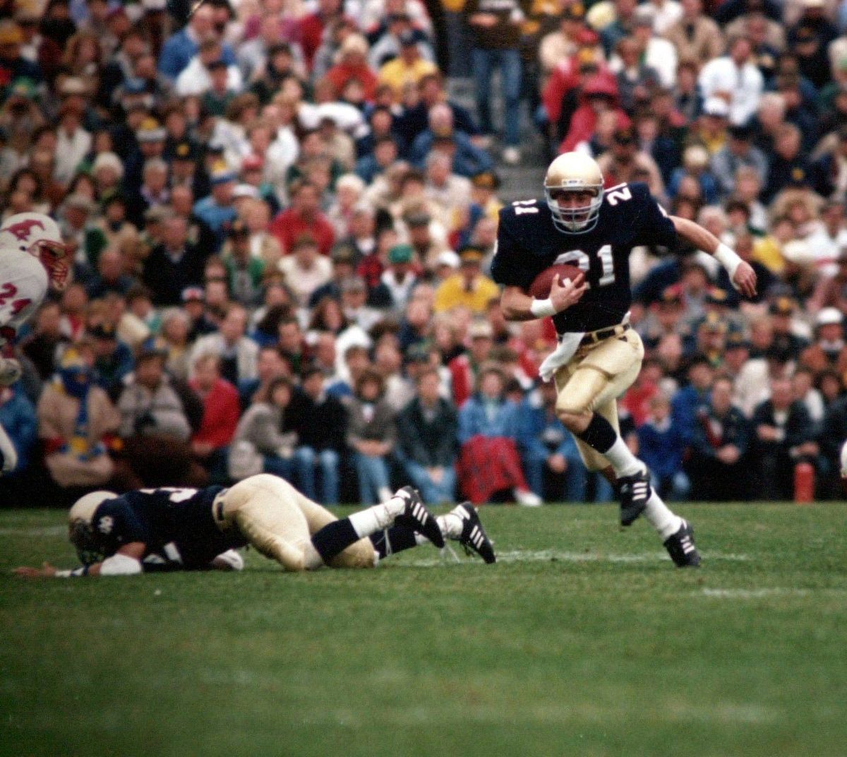 Aaron Robb, co-owner of the Iron Horse, in his glory days at Notre Dame. Robb was a high school star at Gonzaga Prep.  (Spokesman-Review Photo Archives)