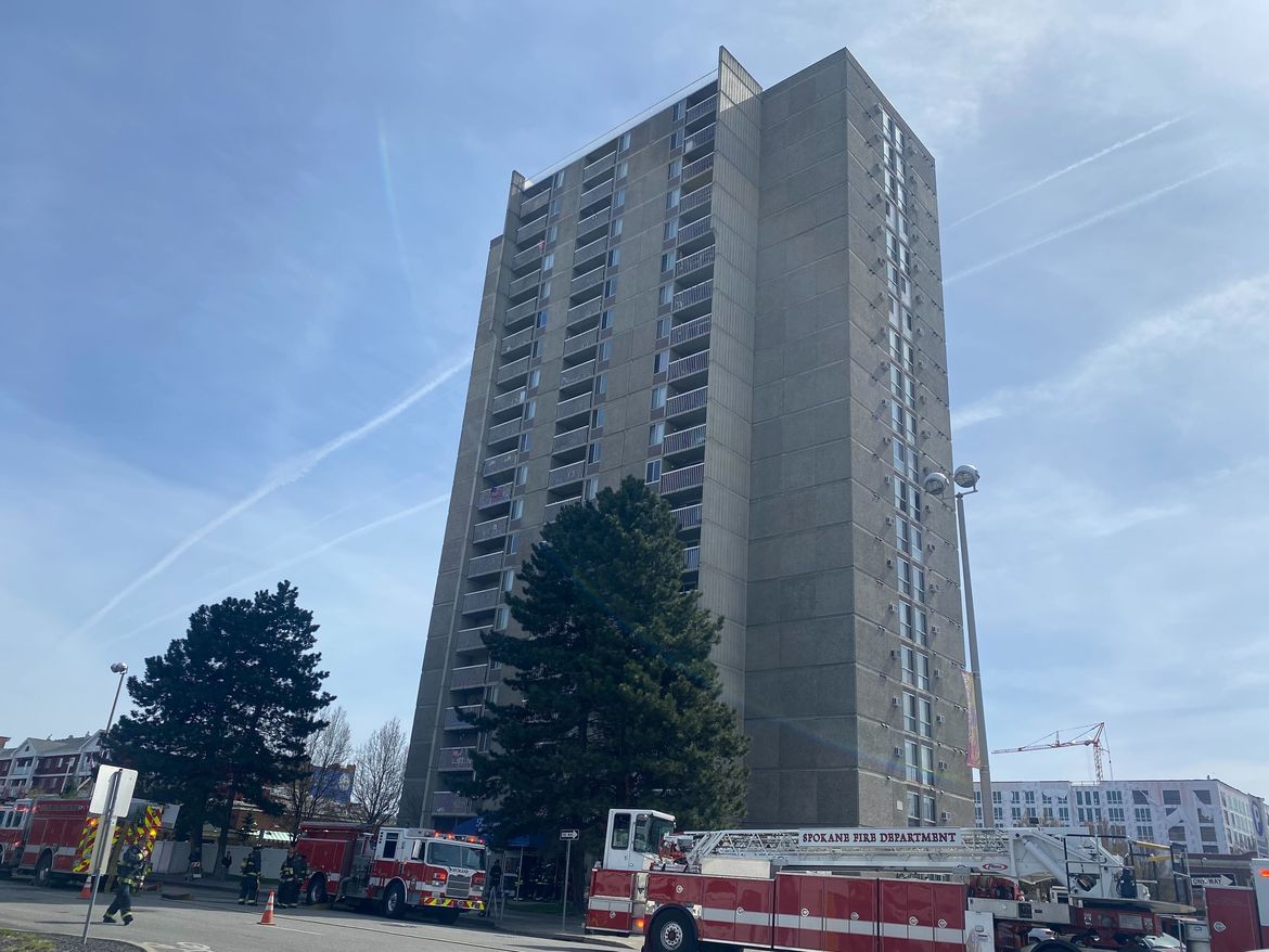 High-rise Apartment Fire In Downtown Spokane Seriously Injures Man And ...