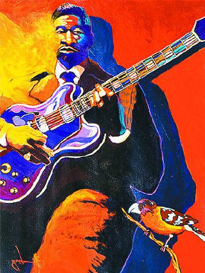 
Painter Ric Gendron pays homage to blues great B.B. King with 