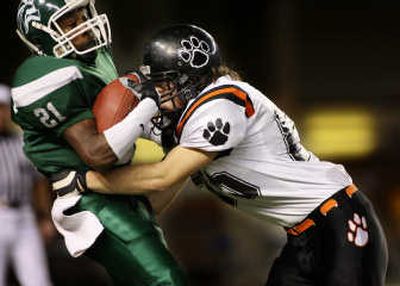 Culley Grow, right, is part of a hard-hitting Tigers defense. Special to
(Patrick Hagerty Special to / The Spokesman-Review)