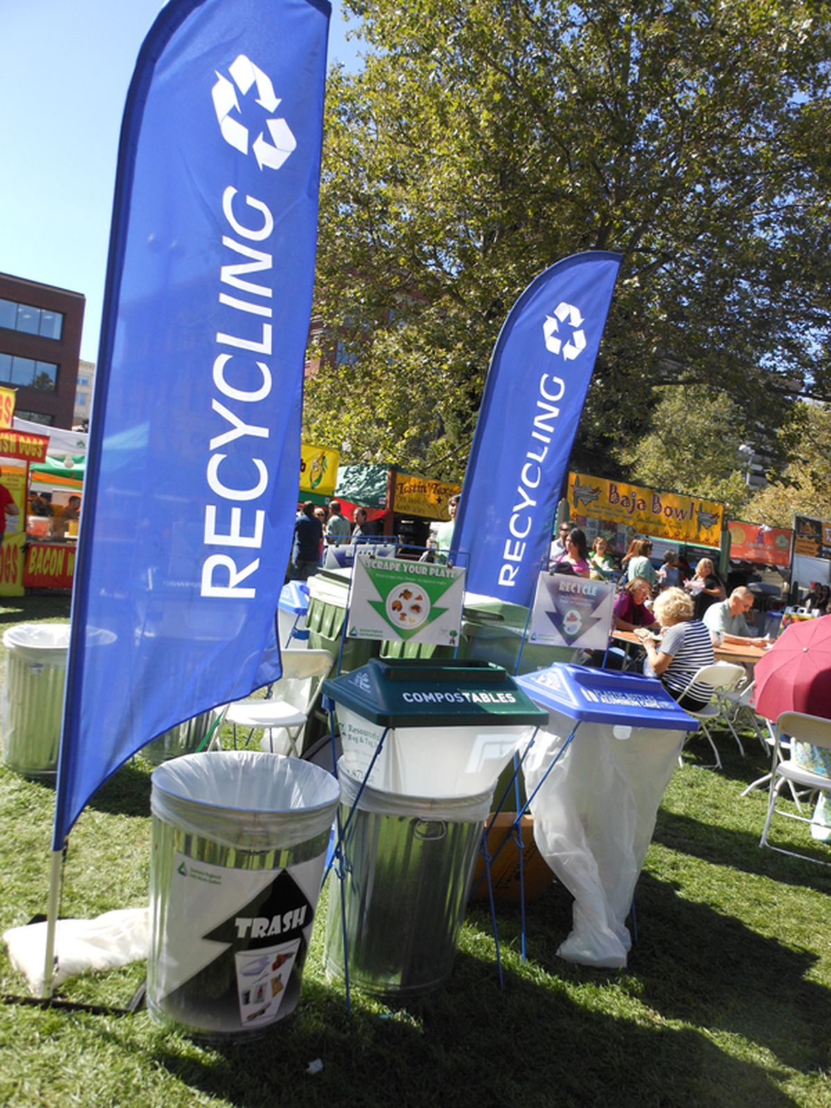 Pig Out in the Park is one of Spokane's larger summer public events that features recycling stations.  (Courtesy photo)