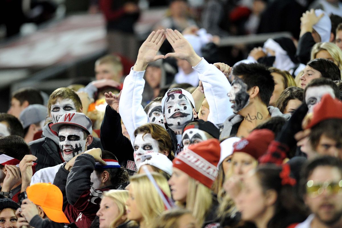 Washington State fans were in the Halloween spirit on Thursday night. (Tyler Tjomsland)