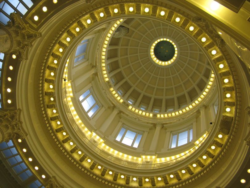 Dome of the Idaho Capitol, seen from inside (Betsy Z. Russell)