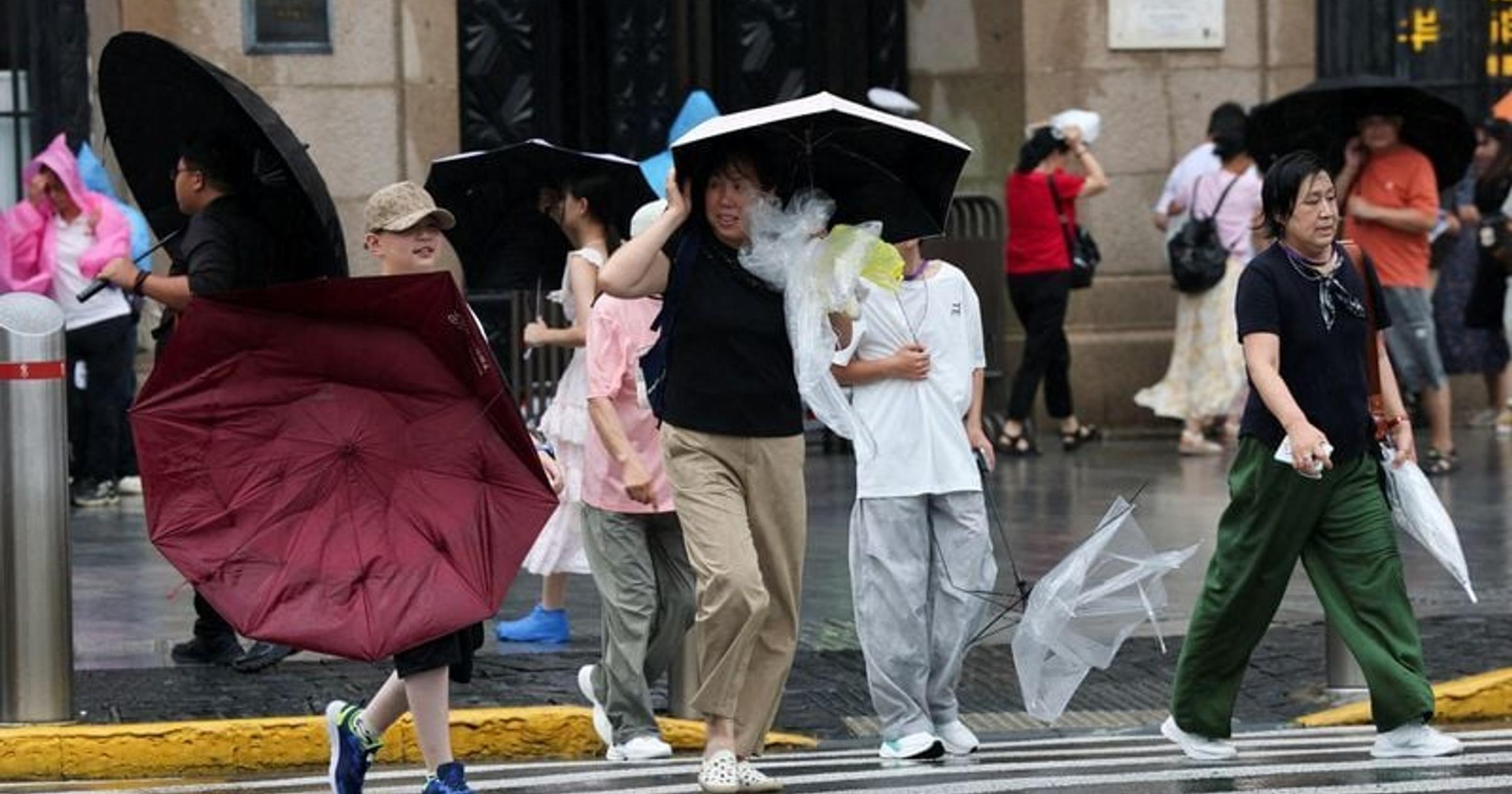 Typhoon Dolphin hits China's east coast, over 1 million evacuated