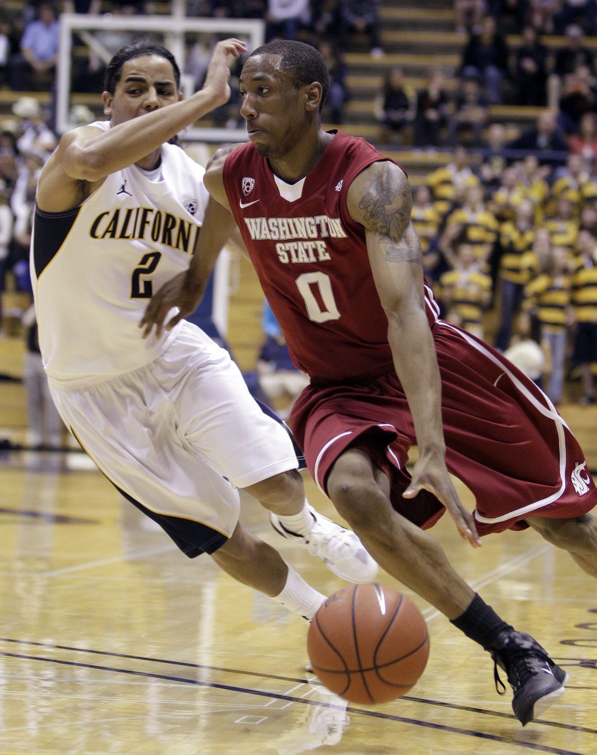 Marcus Capers, driving, is best known for his defense. (Associated Press)