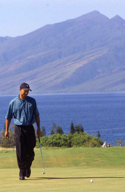 
Saying he needs an off-season to rest, Tiger Woods will pass up the natural splendor at this week's Mercedes Championship at Kapalua, Hawaii. 
 (Associated Press / The Spokesman-Review)